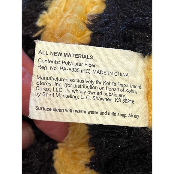 Kohl's Cares Skippyjon Jones‎ Bumble Bee Plush Stuffed Animal Toy rare - Picture 7 of 9